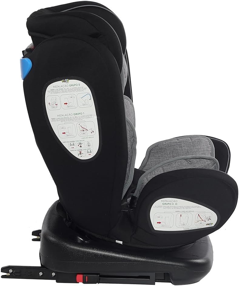 Maxi Baby Cadeira de Carro infantil Deluxe Rotação 360°, Sistema Isofix e Top Tether Grupo 0, 1,2,3 (0 a 36kgs), Cinza - Imagem 4