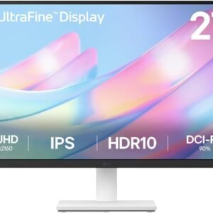 Monitor LG UltraFine™ – Tela IPS UHD 4K 27″, HDR10, DCI-P3 90%, Dynamic Action Sync – 27US500-W.