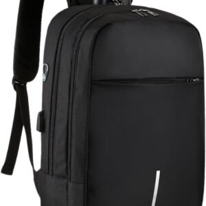 Mochila Executiva Impermeável Usb Senha Resistente Compacta (Preto)