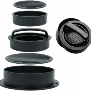 Fôrma Hambúrguer Modelador Gourmet Recheado 3 Em 1 Caseiro Fácil Uso Mini Hambúrguer Artesanal Profissional Lanche