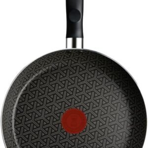 Frigideira Rochedo Robusta Grafite 24cm com Antiaderente Resist 3X, Reforçado com Partículas Minerais, Alta Espessura, Base Limpa Fácil e Thermo-Sinal