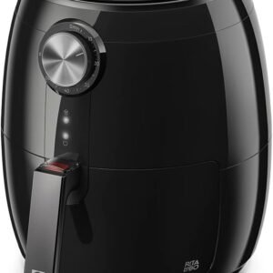 Fritadeira Elétrica sem oleo Electrolux Air fryer 4,5L 8 receitas pré-sugeridas desligamento automático cesto removivel 1400W EAF15 preta 127v