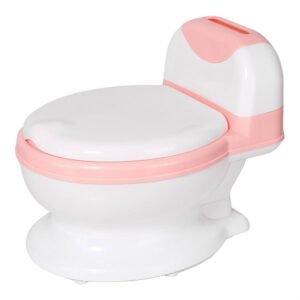Penico Infantil OHANA BABY Troninho Privadinha Rosa – Desfralde Divertido, Assento Ergonômico, Resistente até 50kg (Rosa)