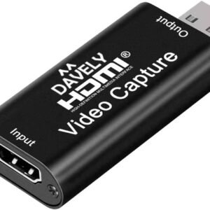 Placa de Captura de Vídeo HDMI 4K Cam Link USB 2.0 – Conversor e Adaptador de Áudio e Vídeo para Streaming, Transmissão e Gravação em Alta Definição – Premium