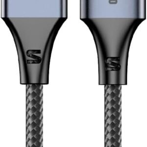 Casepro Cabo Extensor USB 3.0 Macho para Fêmea, 3 Metros, Nylon Resistente, Alta Velocidade, Compatível com Webcam, Scanner, HD Externo, Impressora