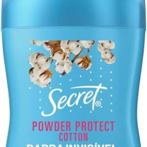 Secret Desodorante Antitranspirante em Barra Invisível Proteção de Algodão 45g