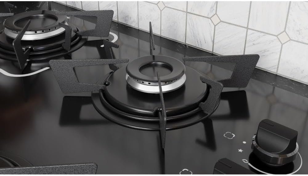 Cooktop 4 Bocas a Gás Itatiaia Electra Glass Mesa de Vidro Acendimento Superautomático Preto Bivolt - Imagem 4