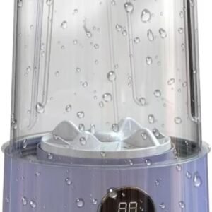 Mini Máquina de Lavar Portátil Recarregável, Sem Fio, 1L de Capacidade, Roxa, para Roupas Íntimas, Sutiãs, Meias e Roupas de Bebê