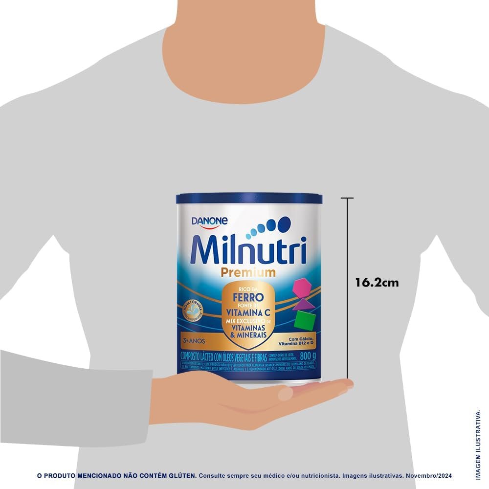 Danone Nutricia Milnutri Premium - Composto Lácteo Idade Pré Escolar 800G - Imagem 2
