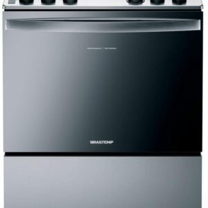 Fogão Brastemp 5 Bocas Cor Inox Com Botões Removíveis E Exclusivo Aro Protetor – BFS5NCR BIVOLT