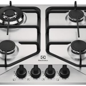 Electrolux Cooktop 4 Bocas a Gás Electrolux Inox Experience Multi Chama e Grade Ferro Fundido (KE4XC) Bivolt