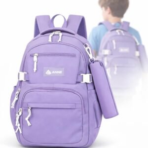 Mochila Infantil com Estojo Masculina Feminina Escolar e Faculdade Grande Capacidade – Impermeável, Resistente, com Múltiplos Compartimentos e Bolsos Organizadores – Ideal para todas as Idades Premium