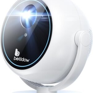 [Foco elétrico]Bettdow Mini Projetor Portatil 360° Tv Android/ios 4k 1080p 9000 Lumens, Smart Projetores Retroprojetor 150 ANSI, WIFI 5G+2.4G, Eletronico Correção Trapezoidal