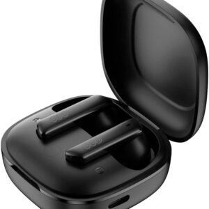 Fone de Ouvido Bluetooth QCY HT05 Melobuds ANC, Fone Cancelamento de Ruído Ativo, 40db ANC Headphone com 6 Microfone, 30 Tempo de Jogo (Preto)