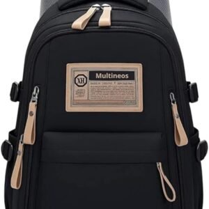 Mochila Masculina Feminina Grande Notebook 15.6” 30L Impermeável, Reforçada, Escolar, Trabalho, Viagem, Passeio – Preta