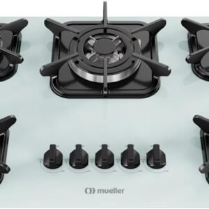 Cooktop 5 Bocas com Queimador Tripla Chama Mueller Branco