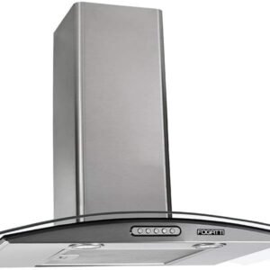 COIFA DE PAREDE Fogatti VIDRO CURVO DUTO SLIM INOX 70CM 127V