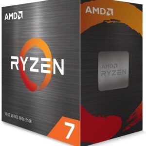 PROCESSADOR AMD RYZEN 7 5700X 3.4GHz (TURBO 4.6GHz) 32MB CACHE AM4 100-100000926WOF, Cerâmica cinza