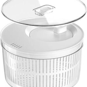 Ou Kit Organizador e Secador de Saladas 5,5L Natural Linha Clear Fresh