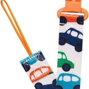 Buba Carrinho Prendedor de Chupeta, Azul/Laranja