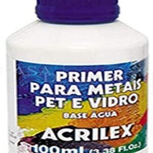 Acrilex Primer 3 em 1, Para Metal, Vidro e PET, Incolor, 100 ml