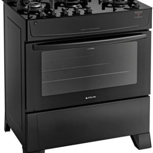 Fogão Atlas 5 Bocas preto Mônaco Top Glass com Acendimento automático – Bivolt Fogão Atlas 5 Bocas preto Mônaco Top Glass com Acendimento automático – Bivolt