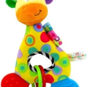 Girafinha mordedor brinquedo para criança pelucia (Pelucia)