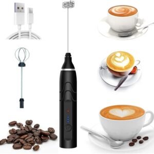 Mini Mixer Portátil Misturador de Bebidas Batedor Espumador de Leite USB Recarregável Cozinha Cafe Ovo
