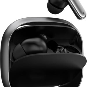 Fone de Ouvido Bluetooth 5.4 Intra-Auricular, Som Estéreo Hi-Fi Sem Fio, Microfone com Cancelamento de Ruído, Controle Tátil Premium, 3 Tamanhos de Pontas, Bateria de 36h – Preto