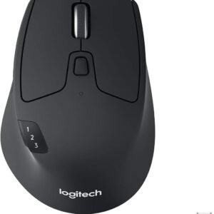 Mouse sem fio Logitech M720 Triathlon com Conexão USB Unifying ou Bluetooth com Easy-Switch para até 3 Dispositivos, 1000 DPI, 6 Botões Programáveis e Pilha Inclusa
