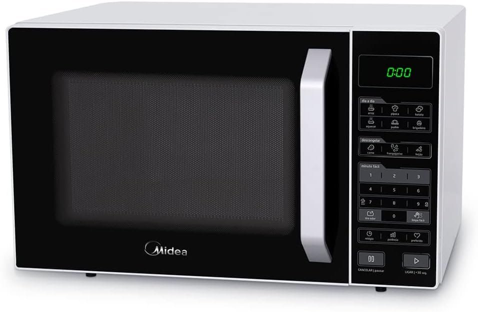 Micro-ondas 27L Branco e Preto Midea LED 127V MXSA27P1 - Imagem 8