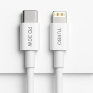 Cabo USB-C 2 Metros Turbo Super Resistente Compatível com iPhone 14/14 Pro/Max 13/13 Pro/12/12 Pro/Max/11/11 Pro/XS/Max/XR/X/8/8 Plus Carregamento Rápido qualidade premium