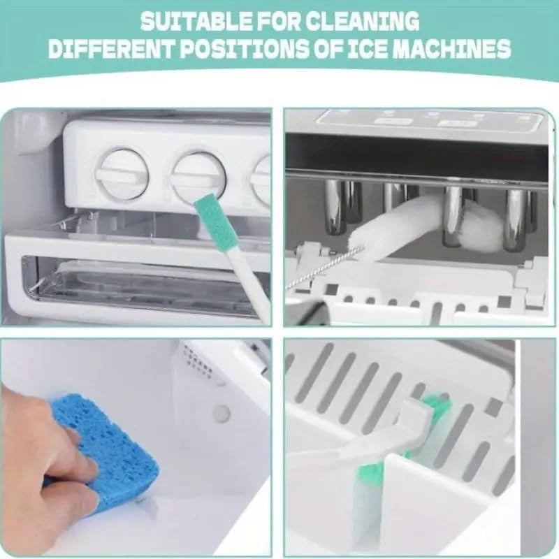 Conjunto de 8 escovas de limpeza de cerdas macias multiuso - cabo de plástico durável portátil, sem necessidade de eletricidade - para cozinha, banheiro, sala de estar, quarto, slot estreito ao ar - Imagem 6