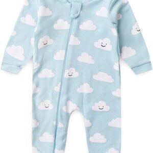 Macacão Bebê sem Pé com Zíper Suedine Estampado (RN/P/M/G/1)