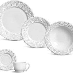 Porto Brasil Aparelho de Jantar 30 Peças Madeleine Branco