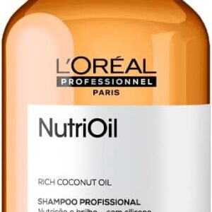L’Oréal Professionnel NutriOil, Shampoo de Nutrição Intensa com Óleo de Coco, Ideal para Cabelos Secos e Sem Brilho, Limpeza Suave, Mais Maciez e Brilho 300ml