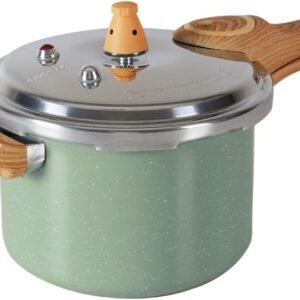 Brinox – Panela de Pressão Antiaderente Ceramic Life com Fundo de Indução 4,2L Pressure – Verde