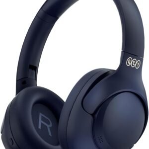 Fone de Ouvido Bluetooth QCY H3 ANC, Cancelamento de Ruído Ativo Headphone Bluetooth 5.4 Headset com Microfone, Certificação Hi-Res Audio, Conexão Multipontos, 60 horas reprodução (Azul)