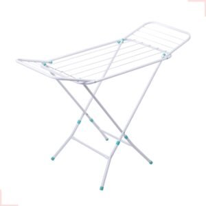 Varal Portátil De Chão Com Abas Dobráveis Não Enferruja (Branco) Varal Portátil De Chão Com Abas Dobráveis Não Enferruja (Branco)