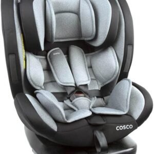 Cosco Kids, Cadeirinha Evolutty 360 X, 0 a 36kg, com Giro 360º e Isofix, Cinza Mescla