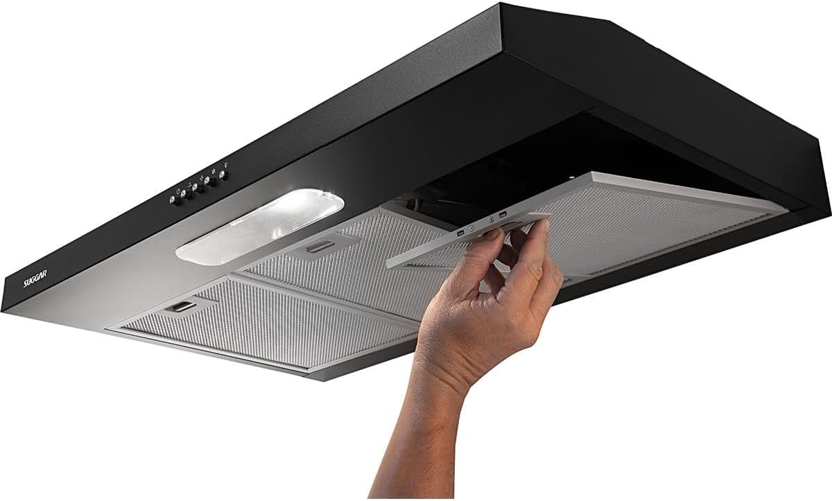 SUGGAR DEPURADOR DE AR SLIM 80CM 3 VEL. PRETO 220V DPS182PT - Imagem 3