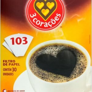 Filtro de Papel 3 Corações 103 Caixa 30 Unidades