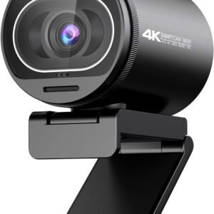 EMEET Webcam 4K para PC, webcam S600 com sensor Sony, 2 microfones de redução de ruído, FOV de 65° a 88°, foco automático TOF, capa de privacidade rotativa integrada, 1080p a 60FPS, ideal para
