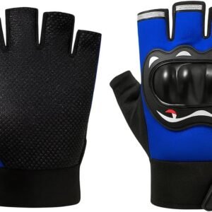 Luva Motociclista Ciclista Meio Dedo Respirável com Proteção nas Juntas – Touchscreen, Antiderrapante, Alta Ventilação Luva Motociclista Ciclista Meio Dedo Respirável com Proteção nas Juntas – Touchscreen, Antiderrapante, Alta Ventilação