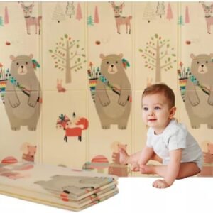 Tapete Térmico Infantil Atividades Dupla Face Dobrável 150x200cm Original Baby Toys® (Urso Floresta 1cm)