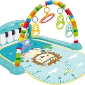 Tapete Ginásio Musical Para Menino Leão Azul