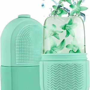 Massageador De Rolo De Gelo Para o Rosto, Área Dos Olhos e Pescoço , Reduz Inchaço e Olheiras , Melhora o Aspecto Viçoso e Saudável da Pele , Reduz Inflamaçoes e Melhora A Circulação, Cerdas Para Limpeza De Pele FONSES (Verde)