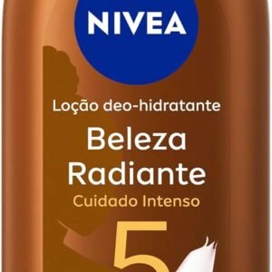 NIVEA Hidratante Desodorante Beleza Radiante Cuidado Intenso 400ml – Desenvolvido especialmente para a beleza da pele negra, ajuda na reparação das áreas ressecadas