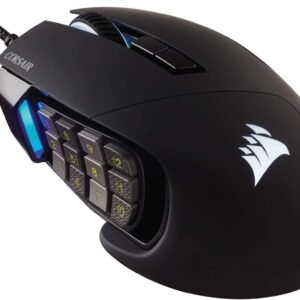 Mouse Gamer Corsair Scimitar ELITE RGB 17 Botões 18000DPI MOBA/MMO Preto – CH-9304211-NA