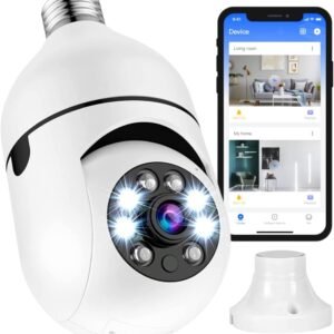 Câmera Segurança Lâmpada Ip Wifi 360° Full HD Yoosee Inteligente Prova D’água Giratória Visão Noturna Infravermelho Detecção de Movimentos 1080P HD Bivolt Premium